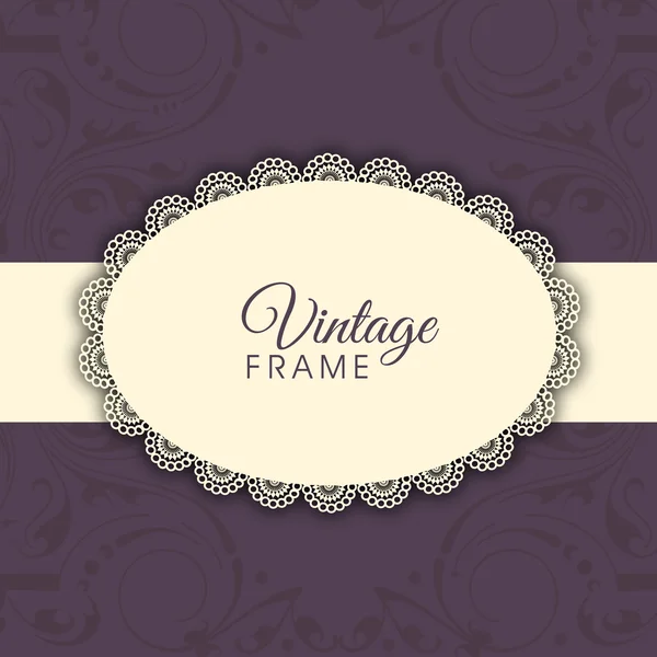 Concept van vintage frame. — Stockvector