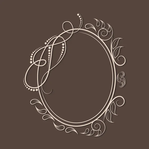 Concepto de diseño floral marco decorado . — Vector de stock