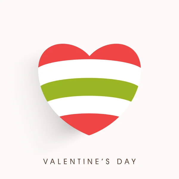 Valentine's Day viering wenskaart ontwerp. — Stockvector