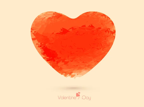 Feliz día de San Valentín con corazón romántico . — Vector de stock