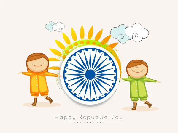 Dzień Republiki Indii uroczystości dzieci. — Wektor stockowy