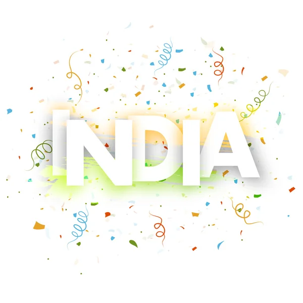 Grußkarten-Design für den Tag der indischen Republik. — Stockvektor