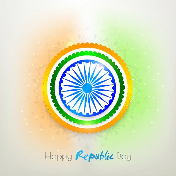 Etiqueta engomada o etiqueta para el Día de la República India . — Vector de stock