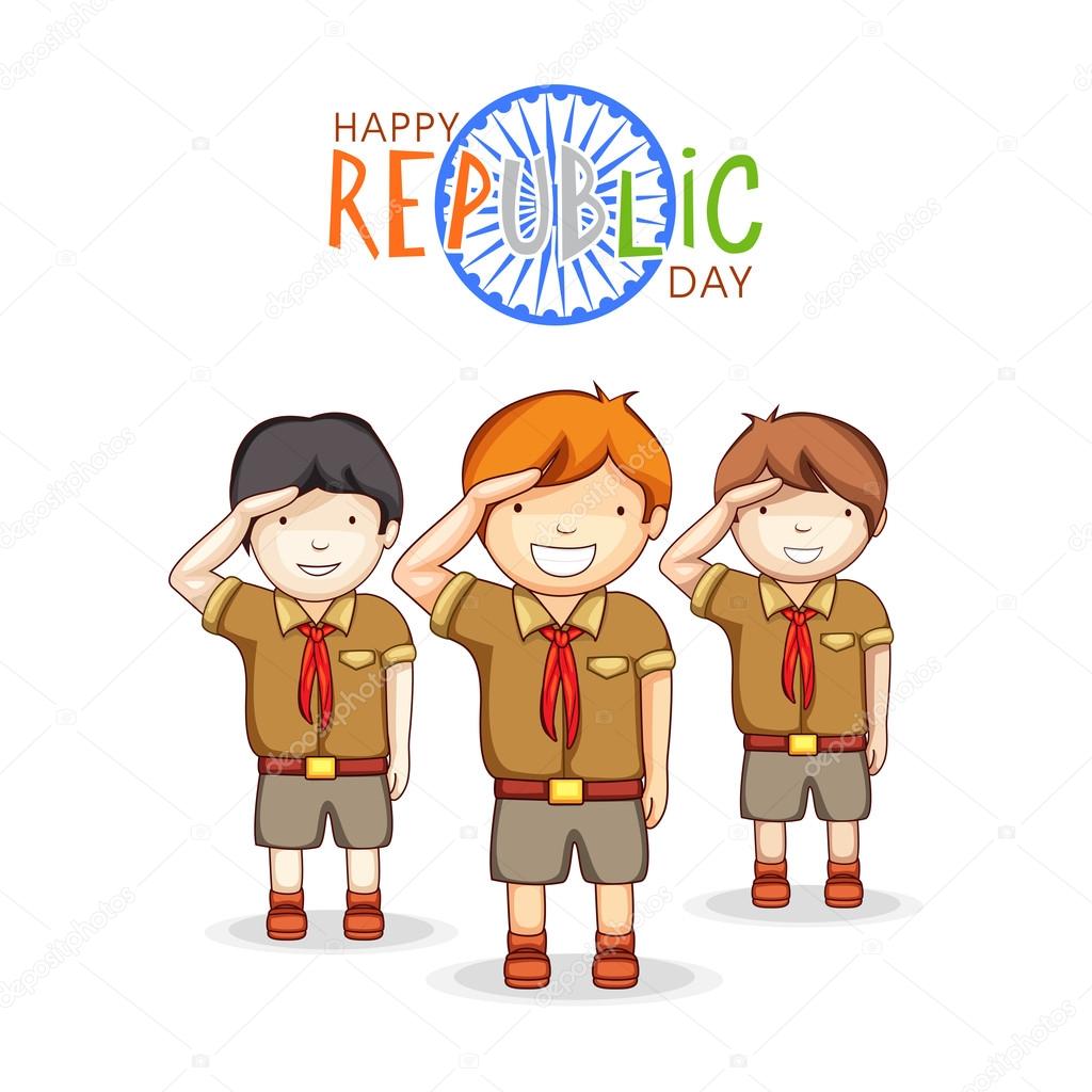 Indian Republic Day celebration with cute kids.