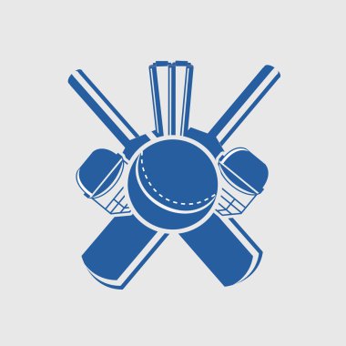 Cricket sports concept with match kit. clipart