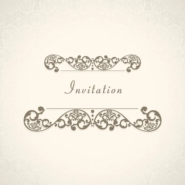 Concept de carte d'invitation avec décoration florale . — Image vectorielle