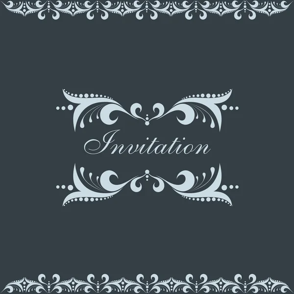 Concepto de diseño de tarjeta de invitación . — Vector de stock