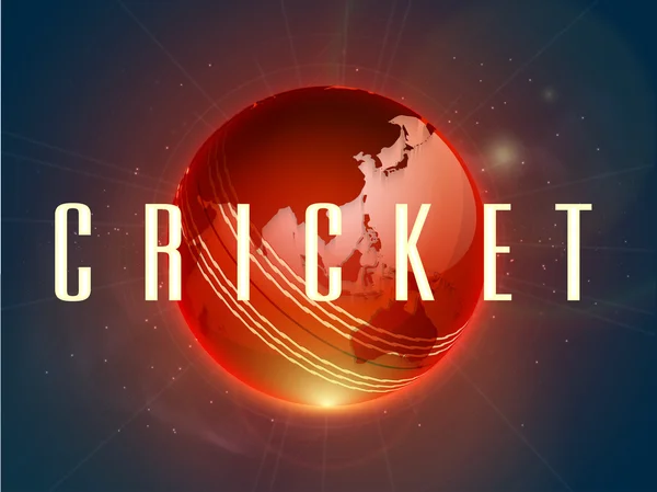 Poster oder Banner Design für Cricket. — Stockvektor