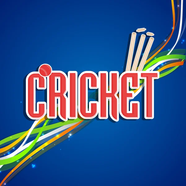 Poster oder Banner Design für Cricket. — Stockvektor