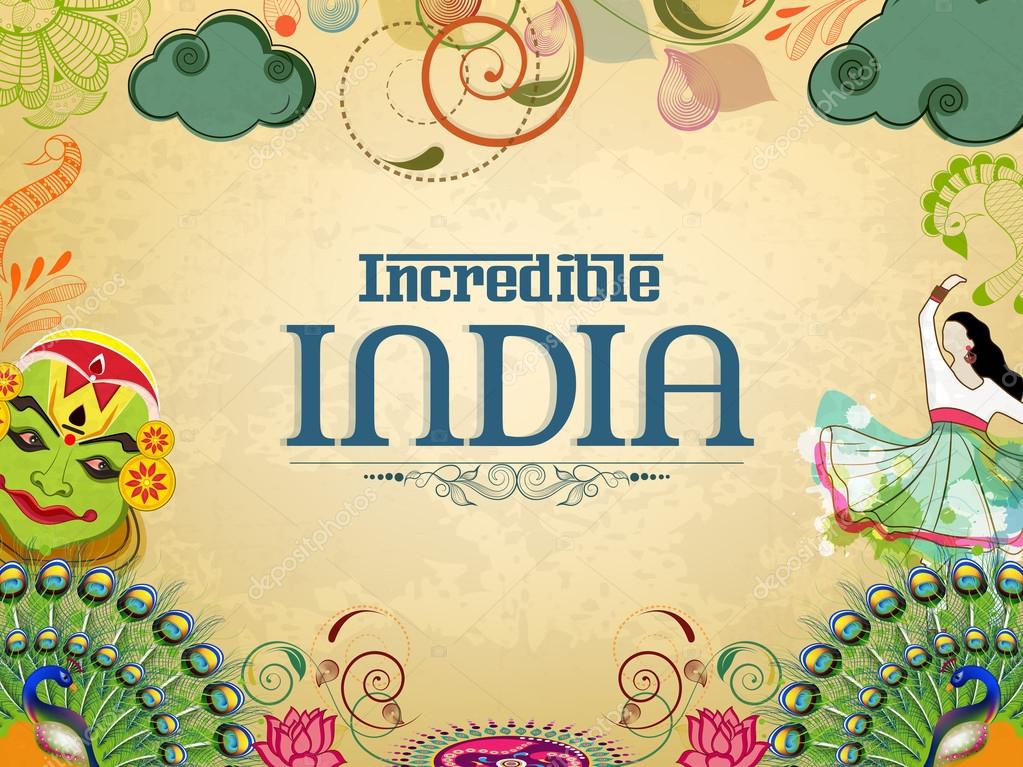 Poster or banner design of Incredible India. Stock Vector Image by  ©alliesinteract #61550005
