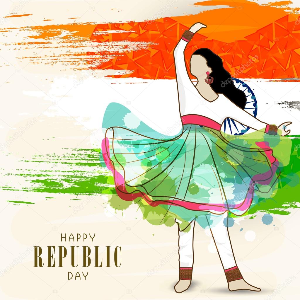 Happy Indian Republic Day celebration concept.
