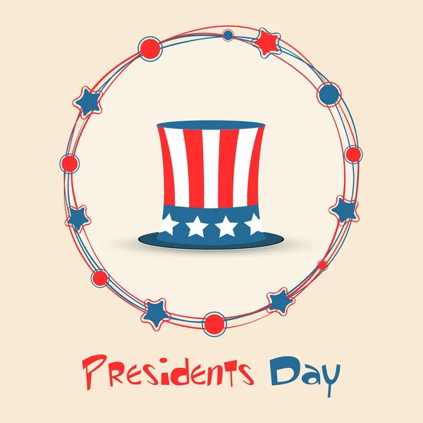 Amerikaanse presidenten Day viering concept. — Stockvector