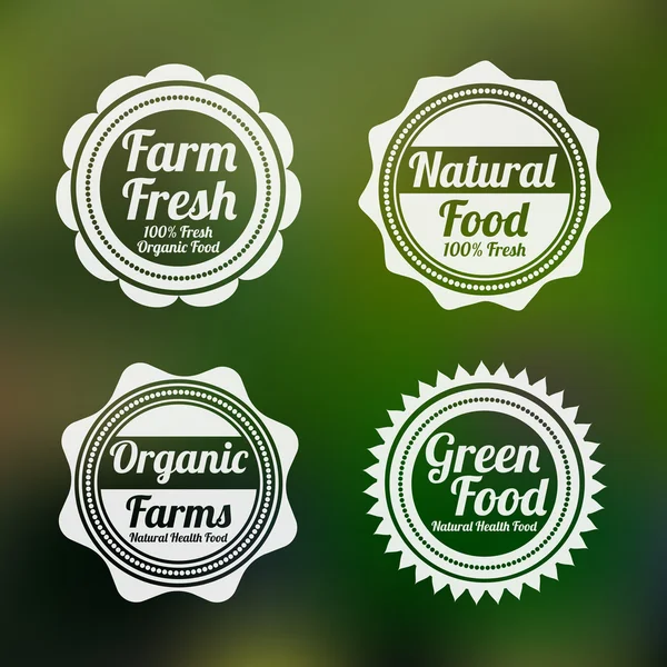 Badge, label and sticker for food shop. Royalty Free Stock Vectors