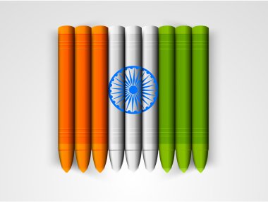 Hint Cumhuriyet Bayramı kutlaması için mum boya kalemi.