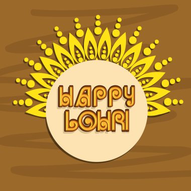 Etiket veya etiket Punjabi festival, lohri kutlama için.