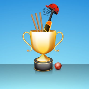 Kriket spor için büyük parlak altın kazanan ödül.