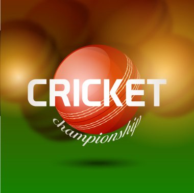 Kriket Şampiyonası için kırmızı top.