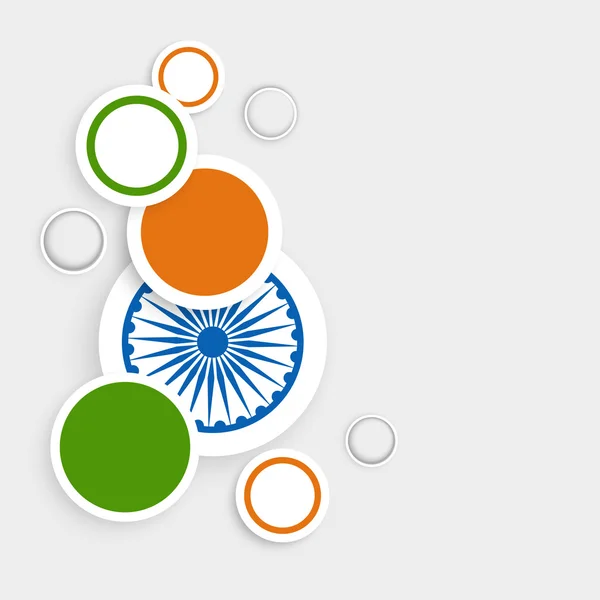 Sticker of etiket voor Indian Republic Day viering. — Stockvector