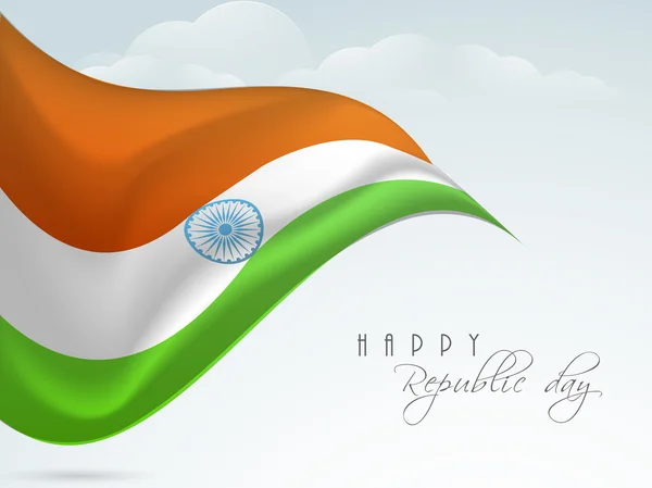Feliz celebración del Día de la República India . — Vector de stock