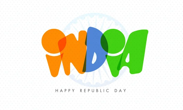 Happy Indian Republic Day celebration. — Stock Vector