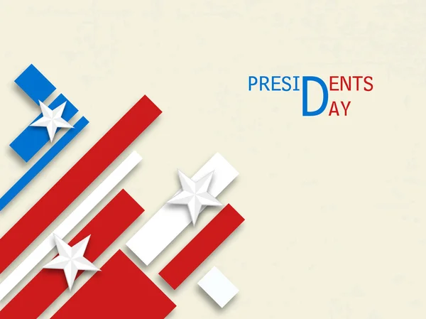 American Presidents Day celebration concept. — Stock Vector