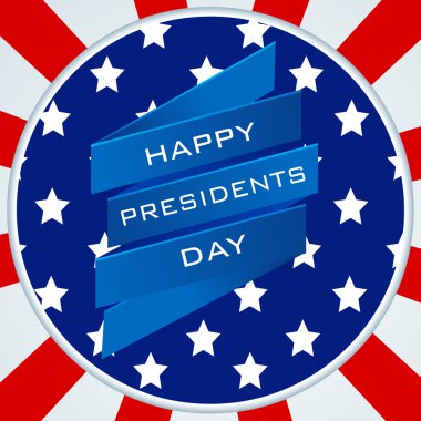 Mutlu Başkanlar günü kutlama için etiket veya etiket tasarım.