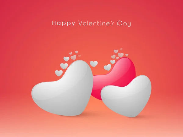 Boldog Valentin-nap ünneplés, a szív. — Stock Vector