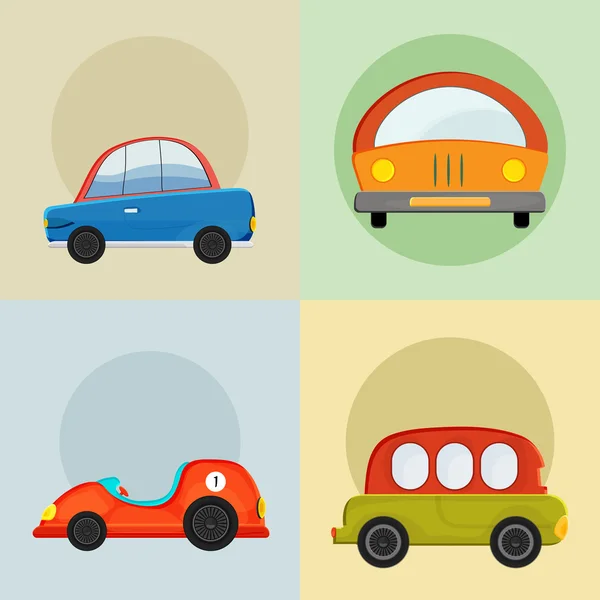 Έννοια των εικονιδίων αυτοκινήτων. — Διανυσματικό Αρχείο