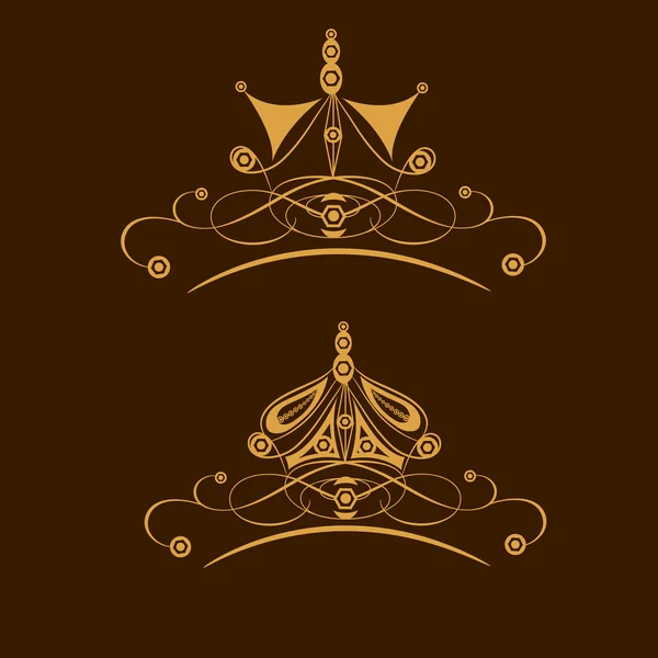 Kreativ eleganta crown design. — Stock vektor