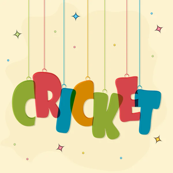 Poster o banner per il concetto di Cricket Sports . — Vettoriale Stock