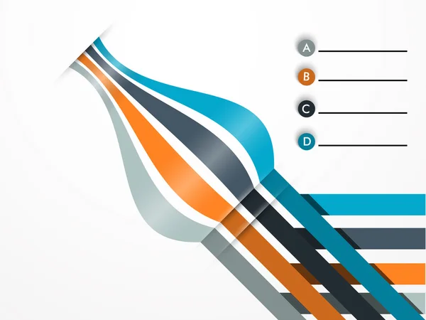 Abstraktes Design für die Infografik. — Stockvektor