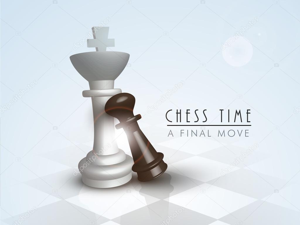 Concept of chess final move.