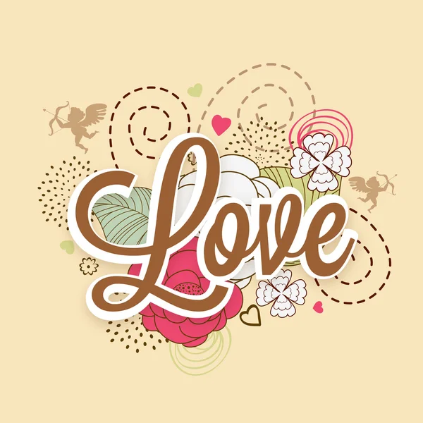 Greeting card design for Happy Valentines Day celebration. — Stock Vector