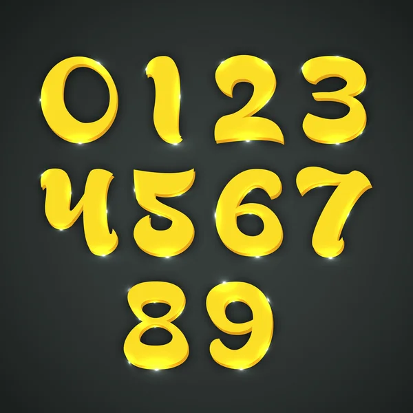 Concepto de números del 0 al 9 . — Archivo Imágenes Vectoriales