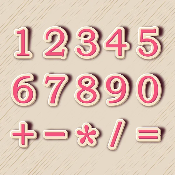 Концепція чисел з символом математики . — стоковий вектор