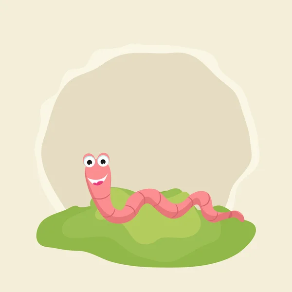 Funny cartoon of a snake in pink color. — Stock Vector