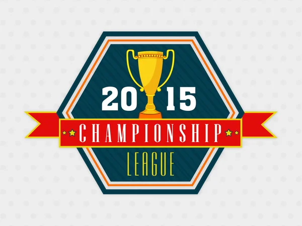 Sticker ou étiquette design pour Cricket Championship League . — Image vectorielle
