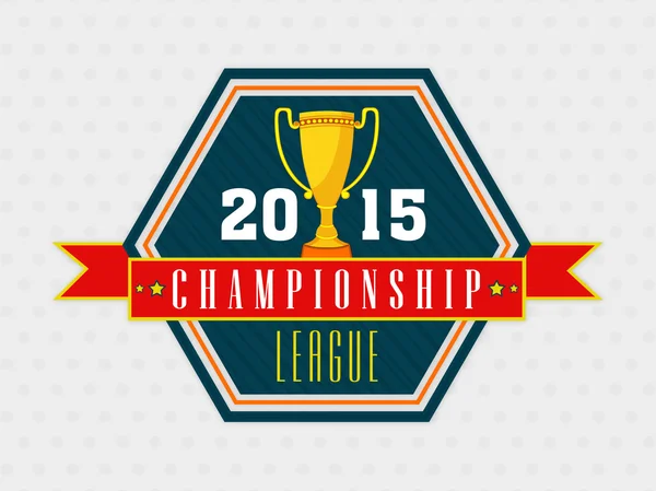 Design de etiqueta ou etiqueta para Cricket Championship League . —  Vetores de Stock