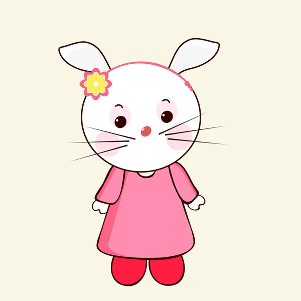 Stylish character of rabbit. — Stock Vector