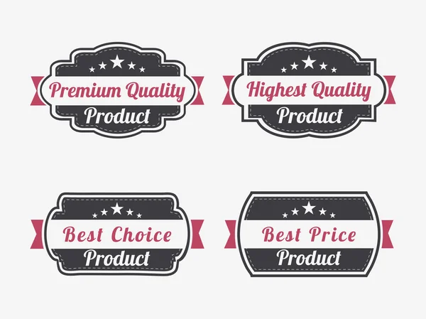 Badge, label of sticker voor premium kwaliteitsproduct. — Stockvector