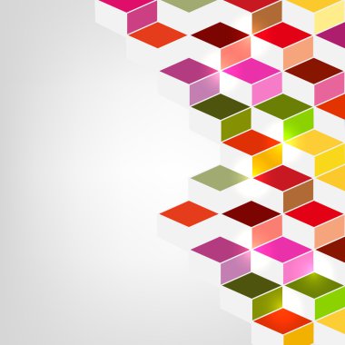 Bloklar ile soyut tasarım.