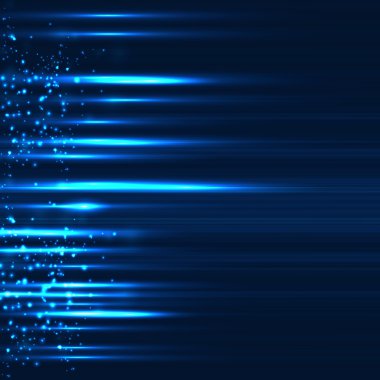 Işınları parlayan soyut tasarım.