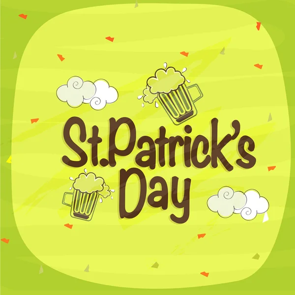 Pozdrav card design pro St. Patrick's den oslav. — Stockový vektor