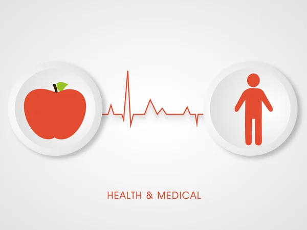 Affiche et bannière pour la santé et le concept médical . — Image vectorielle