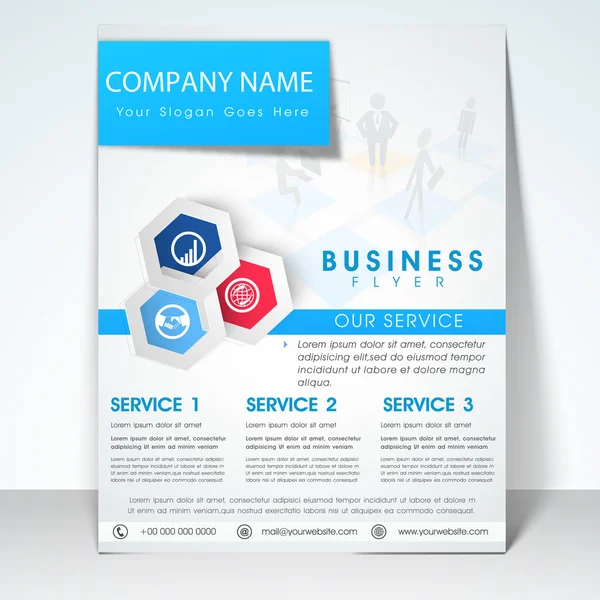 Business flyer, banner or template. — Stock Vector