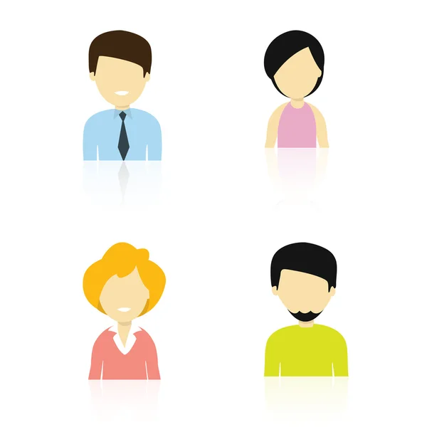 Concept van verschillende personages. — Stockvector