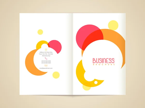 Business flyer, brochure of sjabloon. — Stockvector