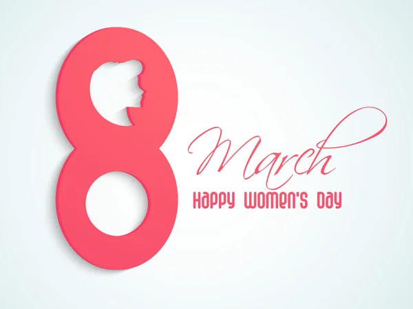 Poster of banner voor Happy Women's Day viering. — Stockvector