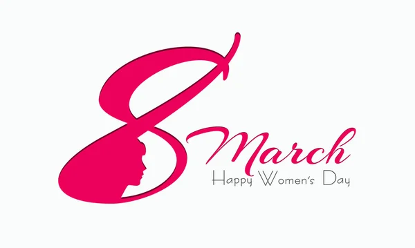 Texte créatif pour la célébration du Happy Women's Day . — Image vectorielle