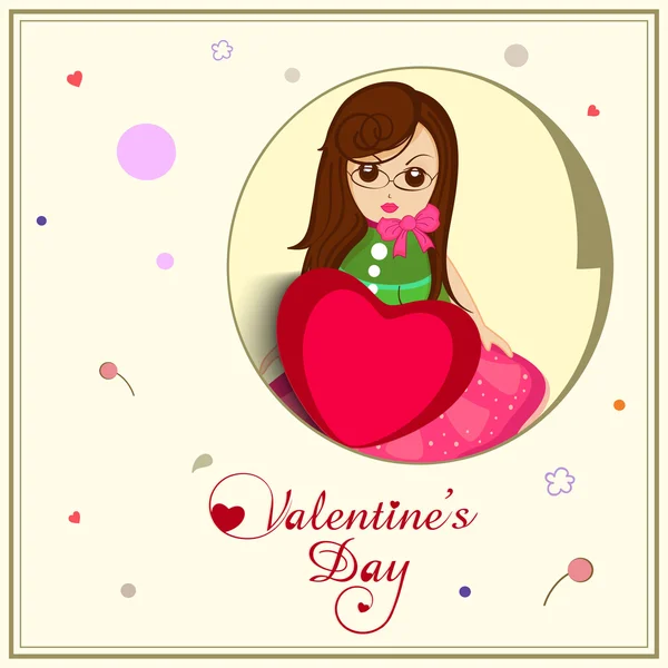 Projeto do cartão de saudação para a celebração Feliz Dia dos Namorados . — Vetor de Stock
